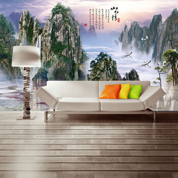 亿贴定制壁画背景墙大型客厅电视沙发壁纸现代
