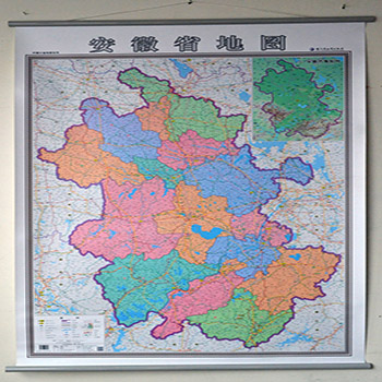 安徽省地图挂图 2014最新版 行政\/交通\/旅游\/河