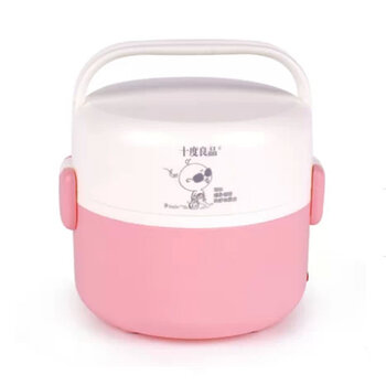 Seed/十度良品 SD-933 电热饭盒 加热饭盒不锈钢 保温 电饭盒 粉色