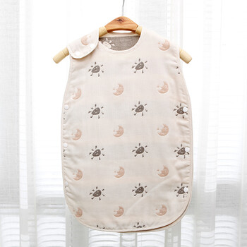 三妹 纱布睡袋新生宝宝睡袋春秋款婴幼儿童防