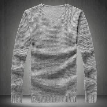 Gurun Vani秋装<em>男士V领毛衣加肥加大</em>码胖子男