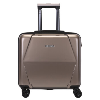 瑞世（SUISSEWIN）行李箱18吋时尚小型轻便出差登机箱万向轮密码拉杆箱男女 SN6757E 咖啡色