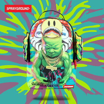 sprayground派大星,sprayground sprayground美国潮包 愤怒小孩翅膀双肩背包ron english temper b878
