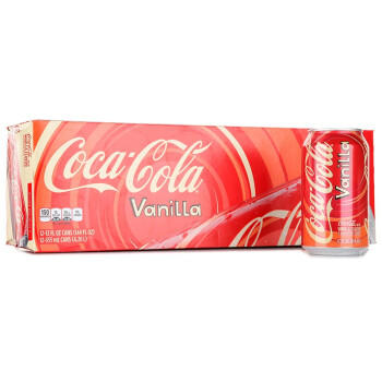 coke vanilla 12oz 美国可口可乐 樱桃口味/香草口味 355ml*12听/箱