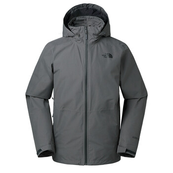 thenorthface北面春夏新款连帽防水透气户外男冲锋衣|2vec 044/灰色 m
