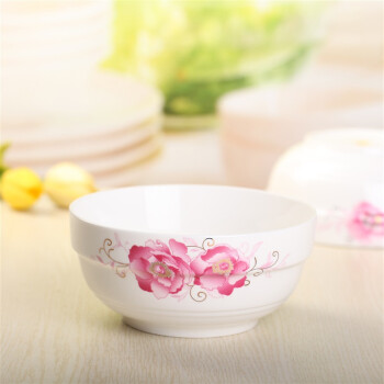 
                                        
                                                            万毅陶瓷餐具 陶瓷汤碗套装(6英寸)家用面碗中式餐具陶瓷护边碗(2只装) 欣欣向荣                