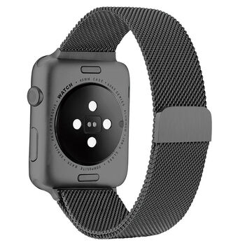 送膜壳苹果applewatch米兰尼斯表带金属不锈钢iwatch3手表磁吸表带12