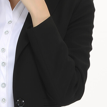 
                                                            汇美特 小西装职业装女装套装秋装正装外套西服套装工作服套裙 西装+裤子+裙子+V领白衬衣(一粒扣四件套) S(建议75-89斤以内)                
