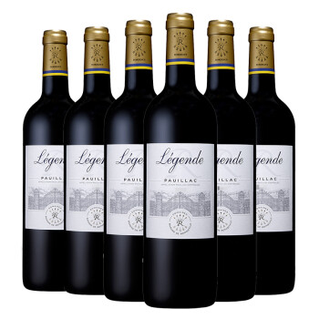 法国进口红酒 拉菲（LAFITE）传奇波亚克红葡萄酒 整箱装 750ml*6瓶（ASC）