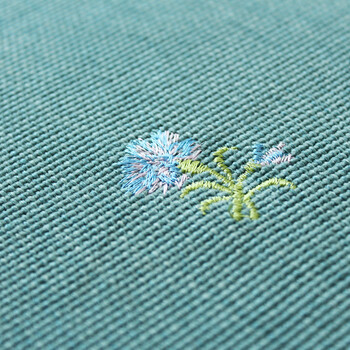 Nobildonna新款田园沙发垫多色绣花布艺夏款凉垫蓝坐垫 蓝色小绣花-花边 定制产品周期为5个工作