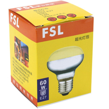
                                        【京东超市】佛山照明（FSL）浴霸照明灯泡防水60W短颈镜面玻璃灯泡                