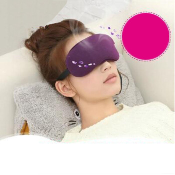 
                                        伊暖儿USB热敷眼罩调温定时睡眠缓解疲劳黑眼圈加热眼罩遮光眼罩 紫色温控定时眼罩                
