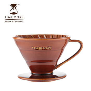 泰摩 （TIMEMORE）陶瓷手冲滤杯 滴滤式咖啡杯 咖啡壶 大口径 陶瓷滤杯V型