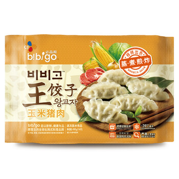 必品阁(bibigo)玉米水饺王饺子490g(猪肉煎饺早餐锅贴蒸饺食材)长寿花玉米油3.5升图片图片