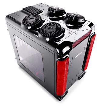 九州风神（DEEPCOOL）蒸汽城堡（黑红）M-ATX机箱（完美适合MOD定制/侧透/支持高塔散热、240水冷）