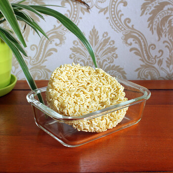 
                                        韩式ICOOK耐热玻璃饭盒冰箱微波炉烤箱可用保鲜盒便当碗两件套带保温包套装IK061 透明盖套装                