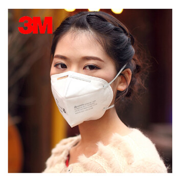 3M 9010 N95颗粒物防护口罩 防Pm2.5 雾霾口罩 50只整盒装