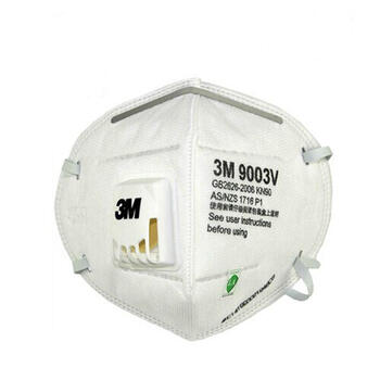 
                                        顺丰  3M 9003V 小号口罩 防尘口罩防雾霾PM2.5 工业粉尘 骑行带呼吸阀耳挂 9003V口罩(1盒25个)                