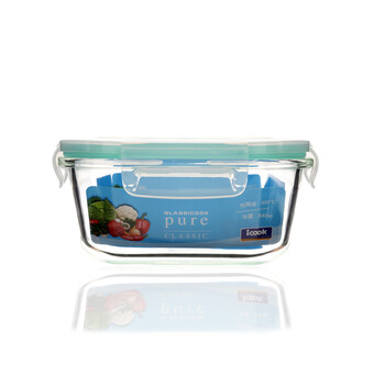 
                                        icook 韩式ICOOK耐热玻璃饭盒微波烤箱可用保鲜便当碗三件套带保温包套装IK084 透明盖套装                