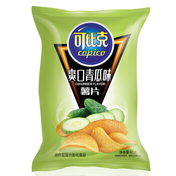 【京东超市】可比克 青瓜味 薯片 60g