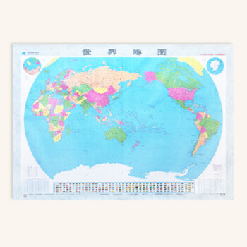 中国地图2017全新版世界地图1.5米挂图装饰画墙贴 世界地图 单张 约1.图片