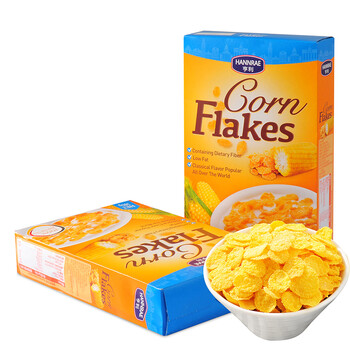 德国进口 亨利 hahne 亨利原味玉米片380g 早餐营养麦片