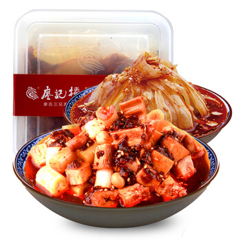 廖记棒棒鸡 四川成都特产美食零食【兔丁480g 红油耳片480g】全程冷链