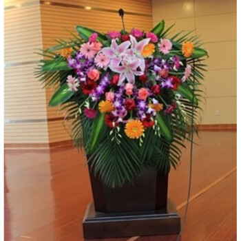 讲台花签到台花桌花会议用花商务台花广州鲜花天津演讲台鲜花 讲台花a