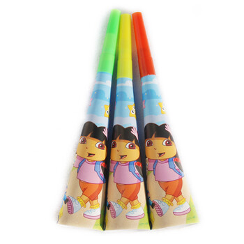 
                                        孩派生日装饰/生日派对用品/生日聚会用品/生日用品/多拉喇叭6个                