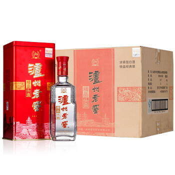 泸州老窖精品头曲铁盒经典装52度浓香型白酒整箱装500ml6瓶