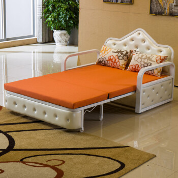 雕刻世家多功能沙发床欧式折叠两用小户型布艺沙发床现代简约可拆洗铁