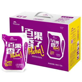 天润（TERUN） 新疆浓缩百果香了酸奶 乳酸菌 180g*12袋