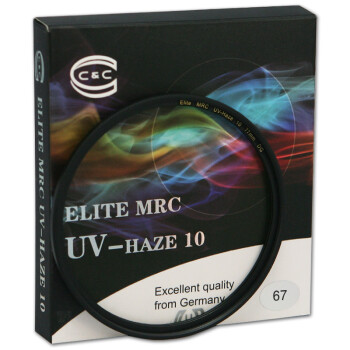 C&C C uv镜67mm UV滤镜 超薄 铜环雾霾UV镜 保护镜 ELITE MRC UV-HAZE 10