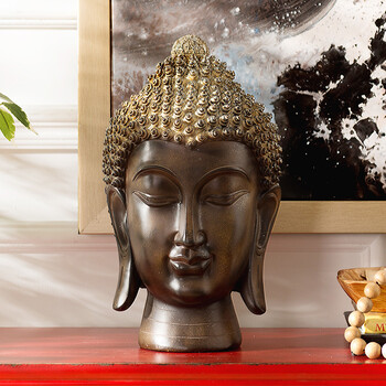 
                                        奇居良品（CREATE FOR LIFE） 奇居良品家居装饰品树脂工艺品摆件佛 菩提系列家居风水摆件 菩提树                