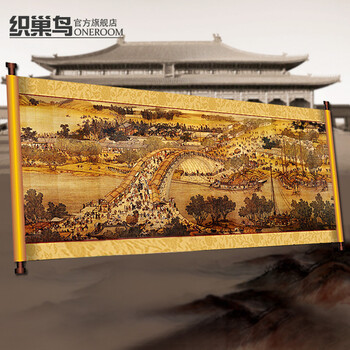 
                                        织巢鸟清明上河图钻石画绣3米全景diy钻石十字绣贴钻画方钻满钻5D圆钻客厅大幅中国风粘钻画 方钻满钻 150*54cm                