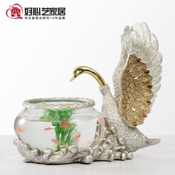 好心艺 创意鱼缸饰品结婚礼物摆件家居装饰品新房婚房摆设
