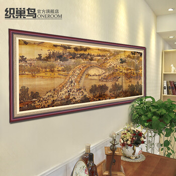 
                                        织巢鸟清明上河图钻石画绣3米全景diy钻石十字绣贴钻画方钻满钻5D圆钻客厅大幅中国风粘钻画 方钻满钻 150*54cm                