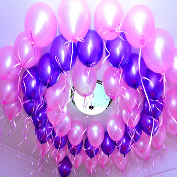 
                                        红番茄 气球加厚生日婚庆装饰套餐批发圆形珠光开业拱门求婚婚礼婚房布置用品 150g混色（加厚装）                