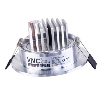 V-POWER 3W射灯LED背景墙灯全套客厅吊顶筒灯一体化天花灯节能灯具 多瓦数选择 3W暖白光C02