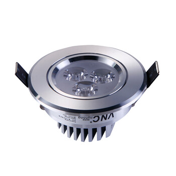 V-POWER 3W射灯LED背景墙灯全套客厅吊顶筒灯一体化天花灯节能灯具 多瓦数选择 3W暖白光C02