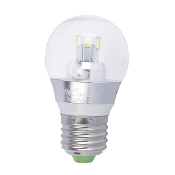 V-POWER照明 LED全新技术360度仿白炽灯泡E27灯泡透明罩 5W 正白光