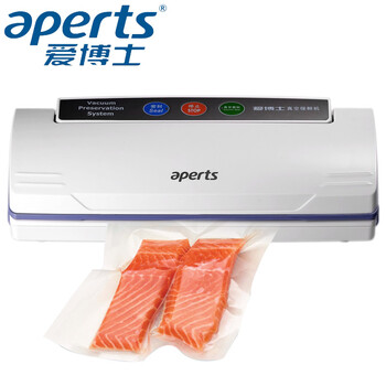 爱博士全自动食品真空包装机 封装机家用封口机 小型商用抽真空机 白色 350*145*85mm