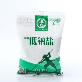 淮牌400克加碘低钠盐食盐调味食用盐400g加碘食用盐食盐