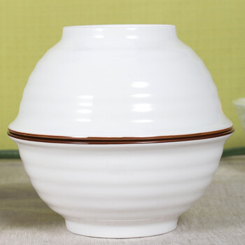 雅诚德汤碗 陶瓷碗套装(6.25英寸)日式餐具杰欧碗(4只装) 绿色