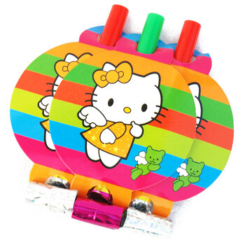 孩派HighParty/生日派对用品/生日装饰/Hello Kitty吹龙/6个
