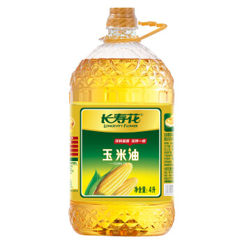 长寿花 非转基因 玉米油 4L 食用油 