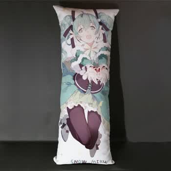 初音未来周边 miku公主殿下等身长条抱枕 动漫周边萌妹宅男定制生日