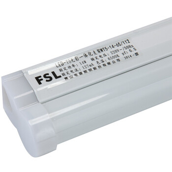 
                                        
                                                            佛山照明（FSL）T5灯管led灯管一体化支架套装1.2米14W日光色6500K                