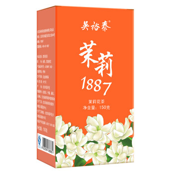 吴裕泰 中华老字号茉莉花茶 茉莉1887量贩装 150g/盒