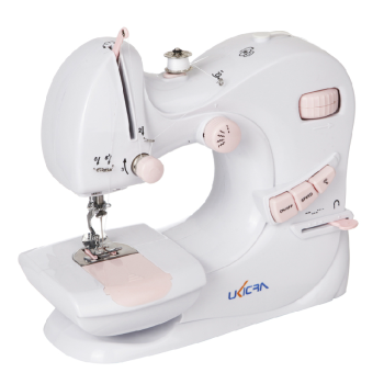 友立佳（UKICRA）601家用电动缝纫机迷你型多线迹双针锁边
